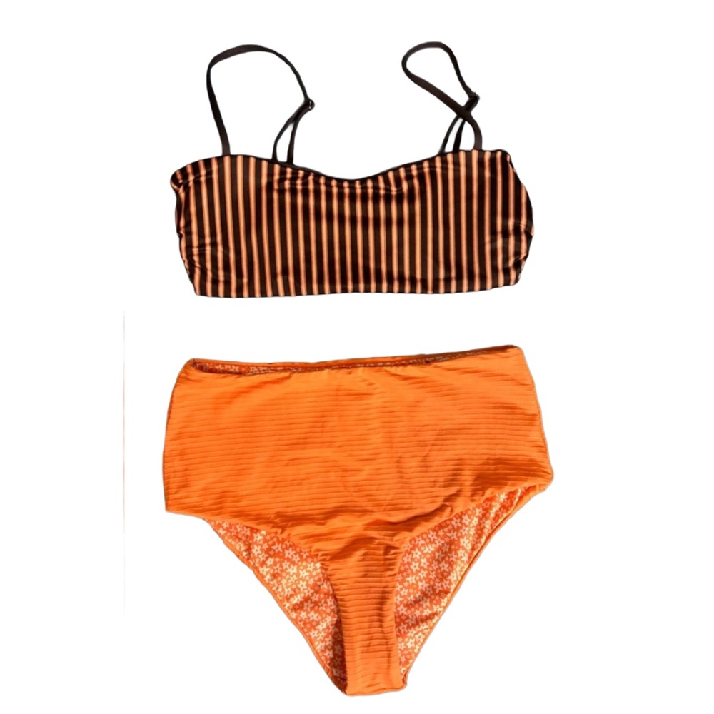 Patagonia Reversible Sunrise Slider Bikini top AND bottom - size small
